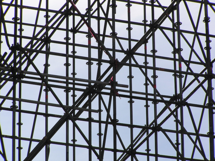 Photo of confusing scaffolding of obscure purpose